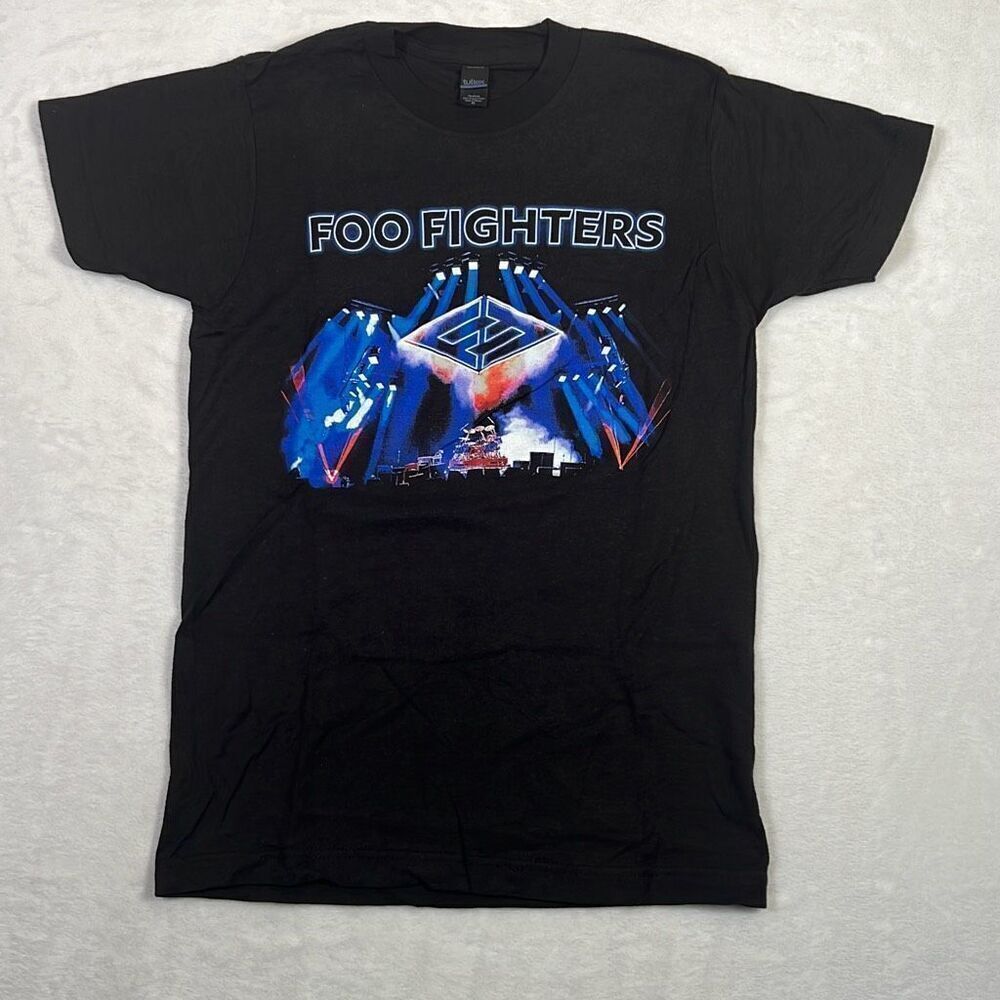 Foo Fighters Concrete and Gold 2018 World Tour‎ Concert Black T Shirt Men XS